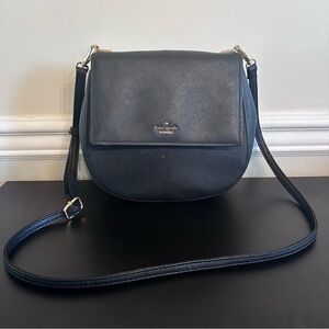KATE SPADE Cameron Street Byrdie Leather Crossbody Bag Black